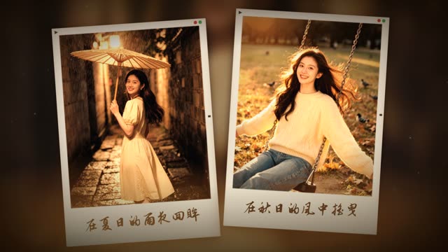 似水年华 视频模板封面