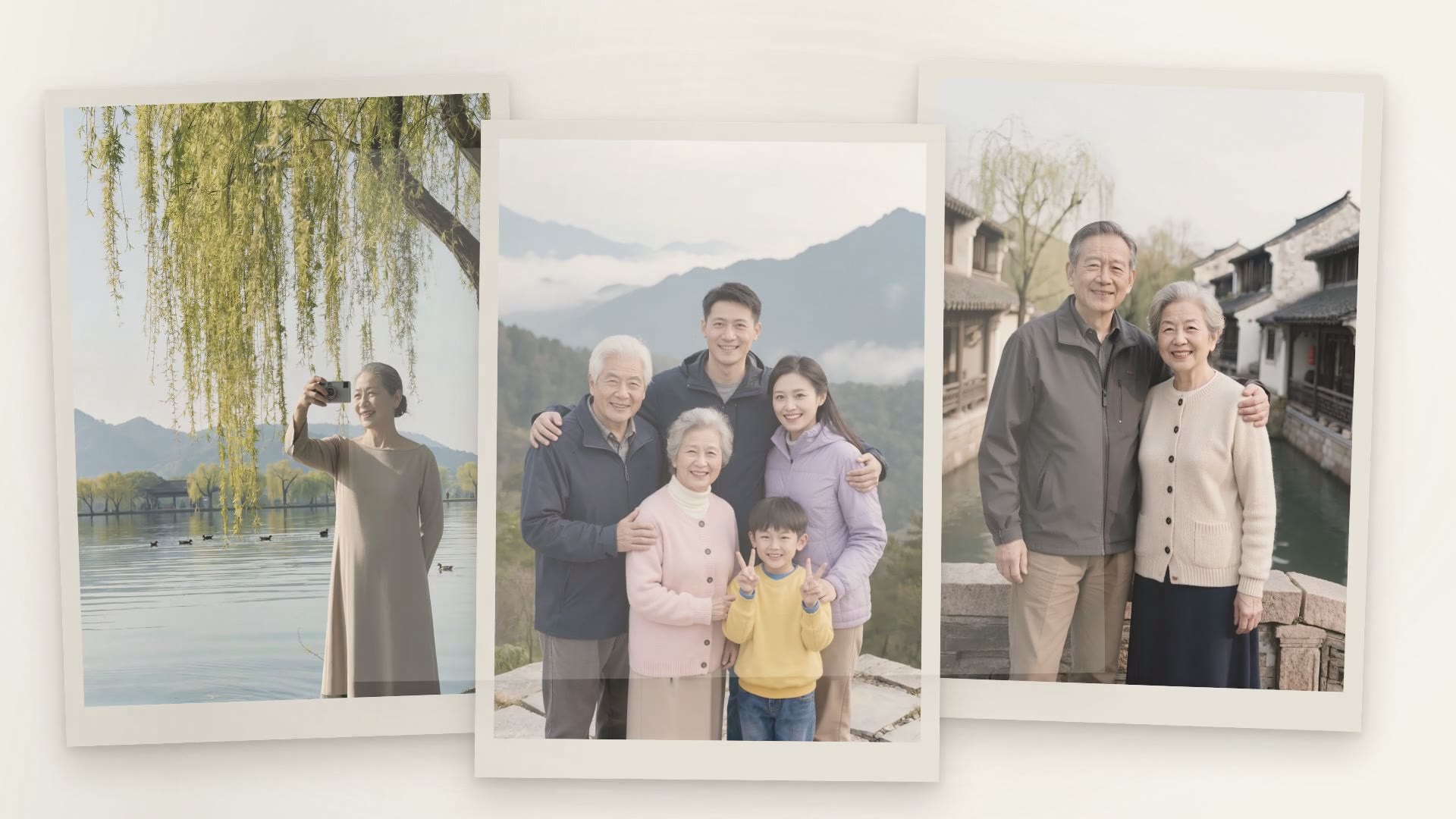 山水画卷 视频模板封面